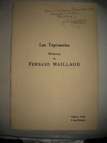 Les tapisseries modernes de Fernand Maillaud.