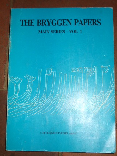 The  Bryggen papers. main series. Vol 1.