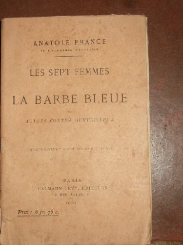 Les sept femmes de Barbe-Bleu et autres contes merveilleux.