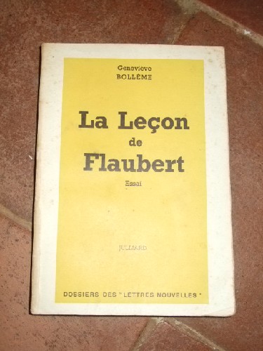 La leon de Flaubert.