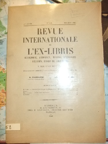 Revue internationale de l'Ex-libris. Héraldique, armoriaux, blas