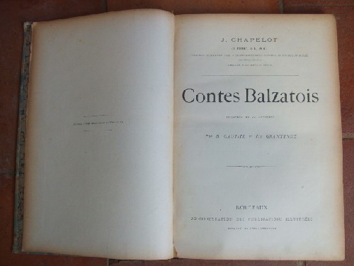 Contes Balzatois illustrs de 160 gravures par B. Gautier et Jan