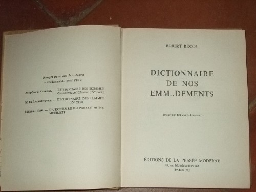 Dictionnaire de nos Emm..dements. Imagé par Bernard Aldebert.