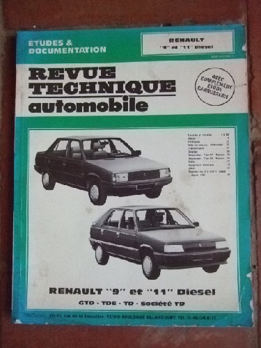 Renault 9 et 11 Diesel GTD - TDZ - TD - Societ TD