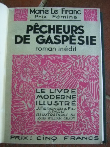Pcheurs de Gaspsie. Bois originaus de Louis William Graux.