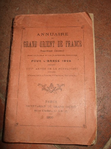 Annuaire du Grand Orient de France. Suprême Conseil. Pour la Fra