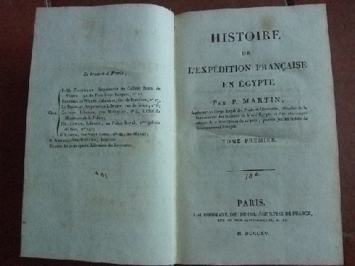 Histoire de l'expédition française en Egypte.