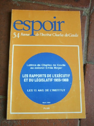 Revue de l'Institut Charles de Gaulle n 54