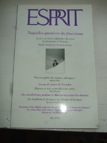 Esprit n° 5- Mai 1993 - Nouvelles Questions du Féminisme.
