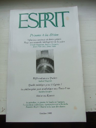 Esprit 10 - Octobre 1995 - Prisons à la dérive.