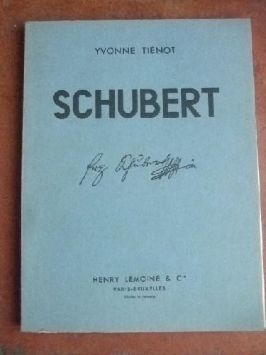 Franz Schubert. Esquisse biographique.