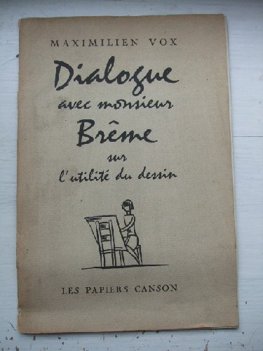 Dialogue avec Monsieur Brême sur l'utilité du dessin.