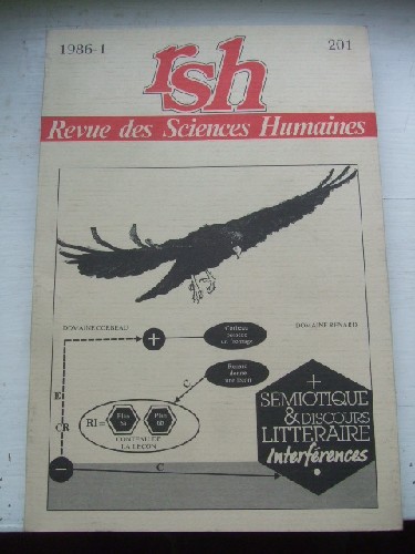 Revue des Sciences Humaines 201 / 1986-1: Semiotique et discours