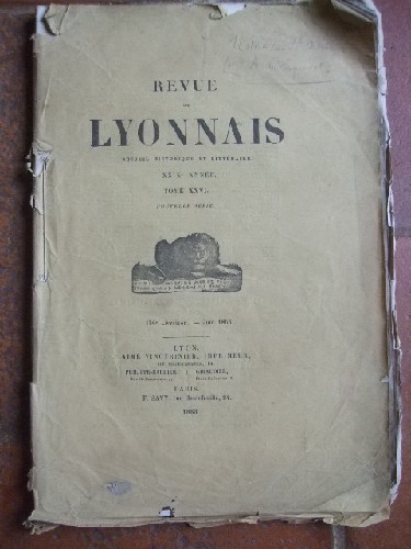 Revue du Lyonnais. recueil historique et littraire. XXIX anne