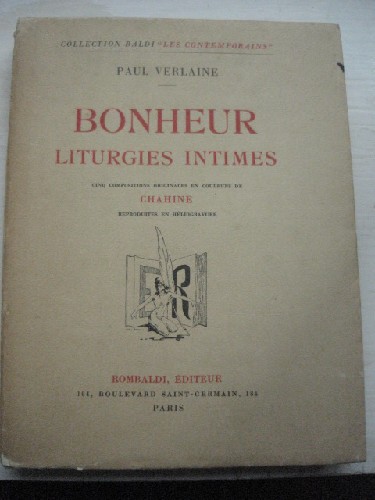 Bonheur - Liturgies intimes.