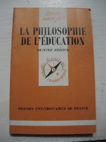 La Philosophie de l'Education. N2441
