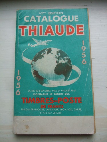 Catalogue de timbres Poste Thiaude 1956