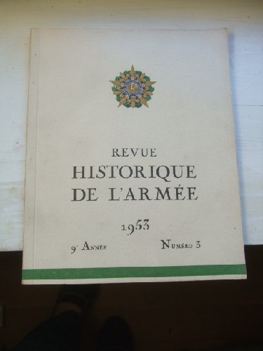 Revue Historique de l'arme, 1953. 9 anne n 3.